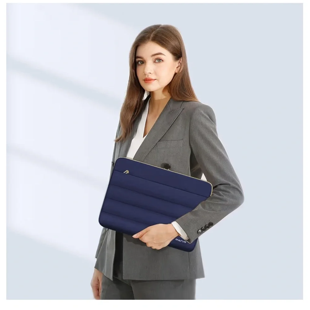 MOSISO Navy Tablet Sleeve with Accessory Pouch NWOT